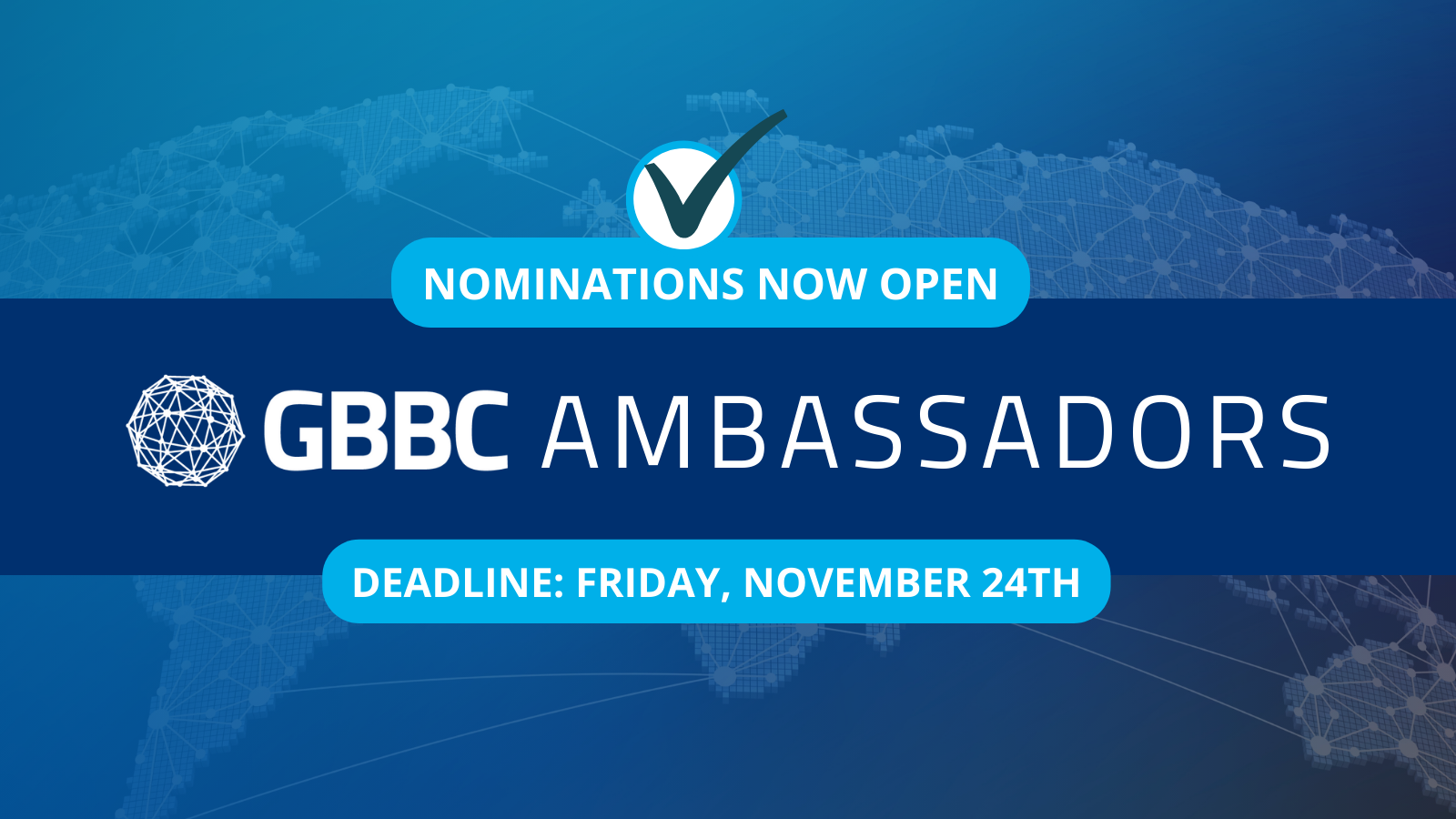 2024 GBBC Ambassador Program is Open for Nominations Global